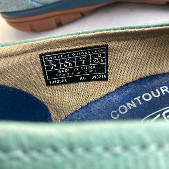 Keen Mary Jane Hiking Shoes Womens Size US6.5/37 Blue Green Walking Boho Hippie - Picture 5 of 16